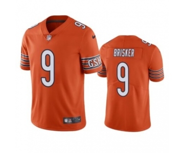 Men's Chicago Bears #9 Jaquan Brisker Orange Vapor untouchable Limited Stitched Jersey