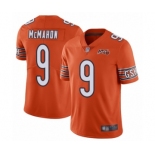 Men's Chicago Bears #9 Jim McMahon Orange Alternate 100th Season Limited Football Jersey