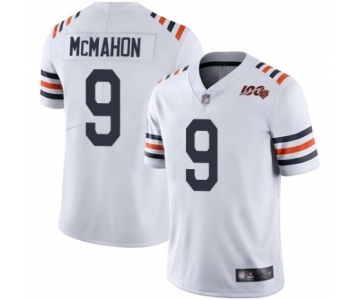 Men's Chicago Bears #9 Jim McMahon White 100th Season Limited Football Jersey