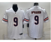 Men's Chicago Bears #9 Jim McMahon White 2022 Vapor Untouchable Stitched NFL Nike Limited Jersey