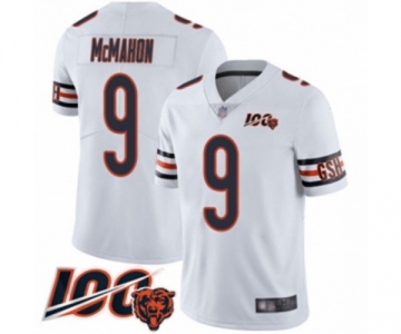 Men's Chicago Bears #9 Jim McMahon White Vapor Untouchable Limited Player 100th Season Football Jersey