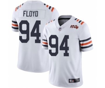 Men's Chicago Bears #94 Leonard Floyd White 100th Season Limited Football Jersey