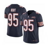 Men's Chicago Bears #95 Richard Dent Navy Blue Team Color 100th Season Limited Football Jersey