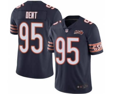 Men's Chicago Bears #95 Richard Dent Navy Blue Team Color 100th Season Limited Football Jersey