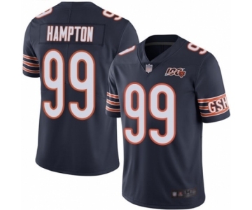 Men's Chicago Bears #99 Dan Hampton Navy Blue Team Color 100th Season Limited Football Jersey