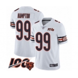 Men's Chicago Bears #99 Dan Hampton White Vapor Untouchable Limited Player 100th Season Football Jersey