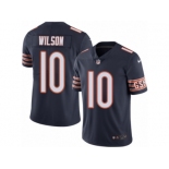 Men's Nike Chicago Bears #10 Marquess Wilson Limited Navy Blue Rush NFL Jersey