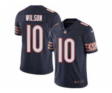 Men's Nike Chicago Bears #10 Marquess Wilson Limited Navy Blue Rush NFL Jersey