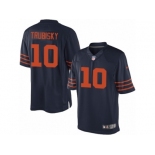 Men's Nike Chicago Bears #10 Mitchell Trubisky Limited Navy Blue 1940s Throwback Alternate NFL Jersey