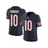 Men's Nike Chicago Bears #10 Mitchell Trubisky Limited Navy Blue Rush NFL Jersey