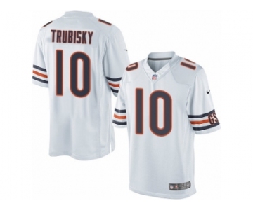 Men's Nike Chicago Bears #10 Mitchell Trubisky Limited White NFL Jersey