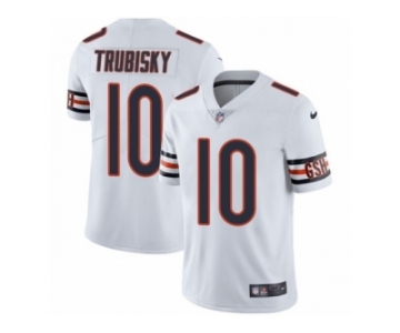 Men's Nike Chicago Bears #10 Mitchell Trubisky Vapor Untouchable Limited White NFL Jersey