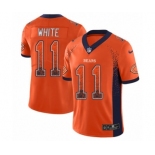 Men's Nike Chicago Bears #11 Kevin White Limited Orange Rush Drift Fashion NFL Jersey