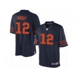 Men's Nike Chicago Bears #12 Kendall Wright Limited Navy Blue 1940s Throwback Alternate NFL Jersey