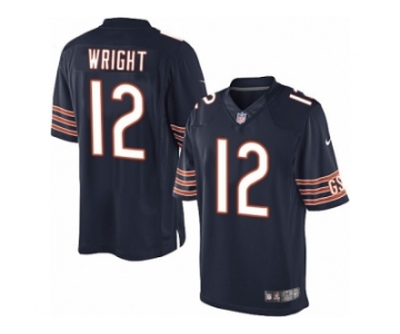 Men's Nike Chicago Bears #12 Kendall Wright Limited Navy Blue Team Color NFL Jersey