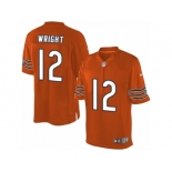 Men's Nike Chicago Bears #12 Kendall Wright Limited Orange Alternate NFL Jersey