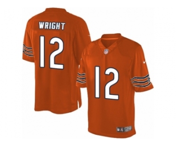 Men's Nike Chicago Bears #12 Kendall Wright Limited Orange Alternate NFL Jersey