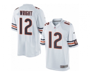 Men's Nike Chicago Bears #12 Kendall Wright Limited White NFL Jersey