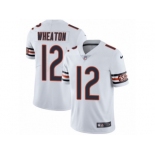 Men's Nike Chicago Bears #12 Markus Wheaton Vapor Untouchable Limited White NFL Jersey