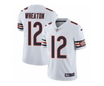 Men's Nike Chicago Bears #12 Markus Wheaton Vapor Untouchable Limited White NFL Jersey