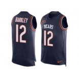 Men's Nike Chicago Bears #12 Matt Barkley Limited Navy Blue Player Name & Number Tank Top NFL Jersey