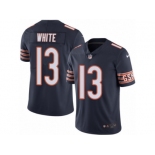 Men's Nike Chicago Bears #13 Kevin White Limited Navy Blue Rush NFL Jersey