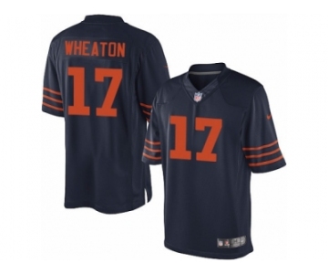 Men's Nike Chicago Bears #17 Markus Wheaton Limited Navy Blue 1940s Throwback Alternate NFL Jersey