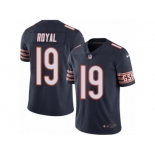 Men's Nike Chicago Bears #19 Eddie Royal Limited Navy Blue Rush NFL Jersey