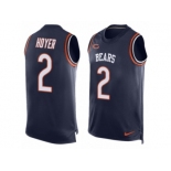 Men's Nike Chicago Bears #2 Brian Hoyer Limited Navy Blue Player Name & Number Tank Top NFL Jersey