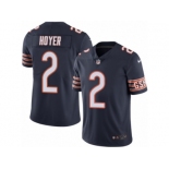 Men's Nike Chicago Bears #2 Brian Hoyer Limited Navy Blue Rush NFL Jersey