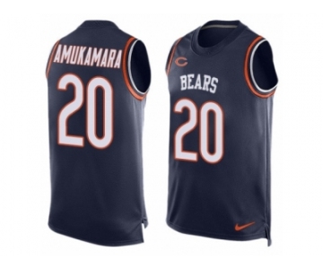 Men's Nike Chicago Bears #20 Prince Amukamara Limited Navy Blue Player Name & Number Tank Top NFL Jersey