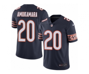 Men's Nike Chicago Bears #20 Prince Amukamara Limited Navy Blue Rush NFL Jersey