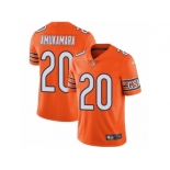 Men's Nike Chicago Bears #20 Prince Amukamara Vapor Untouchable Limited Orange Rush NFL Jersey