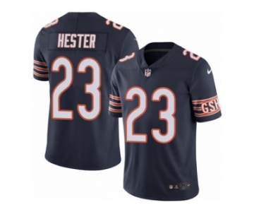 Men's Nike Chicago Bears #23 Devin Hester Limited Navy Blue Rush NFL Jersey