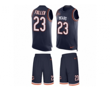 Men's Nike Chicago Bears #23 Kyle Fuller Limited Navy Blue Tank Top Suit NFL Jersey