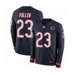 Men's Nike Chicago Bears #23 Kyle Fuller Limited Navy Blue Therma Long Sleeve NFL Jersey