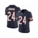 Men's Nike Chicago Bears #24 Jordan Howard Limited Navy Blue Rush NFL Jersey