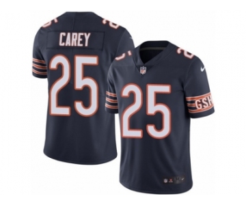 Men's Nike Chicago Bears #25 Ka'Deem Carey Limited Navy Blue Rush NFL Jersey