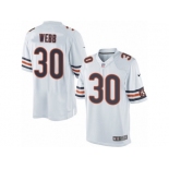 Men's Nike Chicago Bears #30 B.W. Webb Limited White NFL Jersey