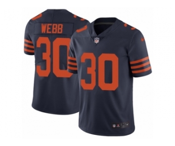 Men's Nike Chicago Bears #30 B.W. Webb Vapor Untouchable Limited Navy Blue 1940s Throwback Alternate NFL Jersey