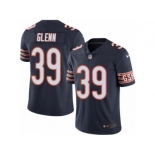 Men's Nike Chicago Bears #39 Jacoby Glenn Limited Navy Blue Rush NFL Jersey