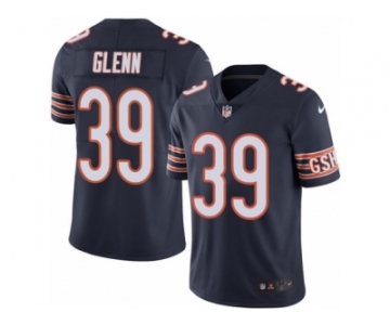 Men's Nike Chicago Bears #39 Jacoby Glenn Limited Navy Blue Rush NFL Jersey