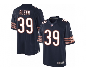 Men's Nike Chicago Bears #39 Jacoby Glenn Limited Navy Blue Team Color NFL Jersey