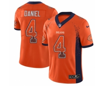 Men's Nike Chicago Bears #4 Chase Daniel Limited Orange Rush Drift Fashion NFL Jersey