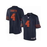 Men's Nike Chicago Bears #4 Connor Barth Limited Navy Blue 1940s Throwback Alternate NFL Jersey