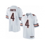 Men's Nike Chicago Bears #4 Connor Barth Limited White NFL Jersey