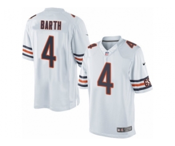 Men's Nike Chicago Bears #4 Connor Barth Limited White NFL Jersey