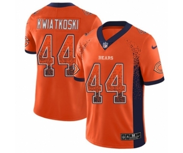 Men's Nike Chicago Bears #44 Nick Kwiatkoski Limited Orange Rush Drift Fashion NFL Jersey