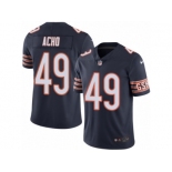 Men's Nike Chicago Bears #49 Sam Acho Limited Navy Blue Rush NFL Jersey