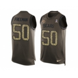 Men's Nike Chicago Bears #50 Jerrell Freeman Limited Green Salute to Service Tank Top Alternate NFL Jersey